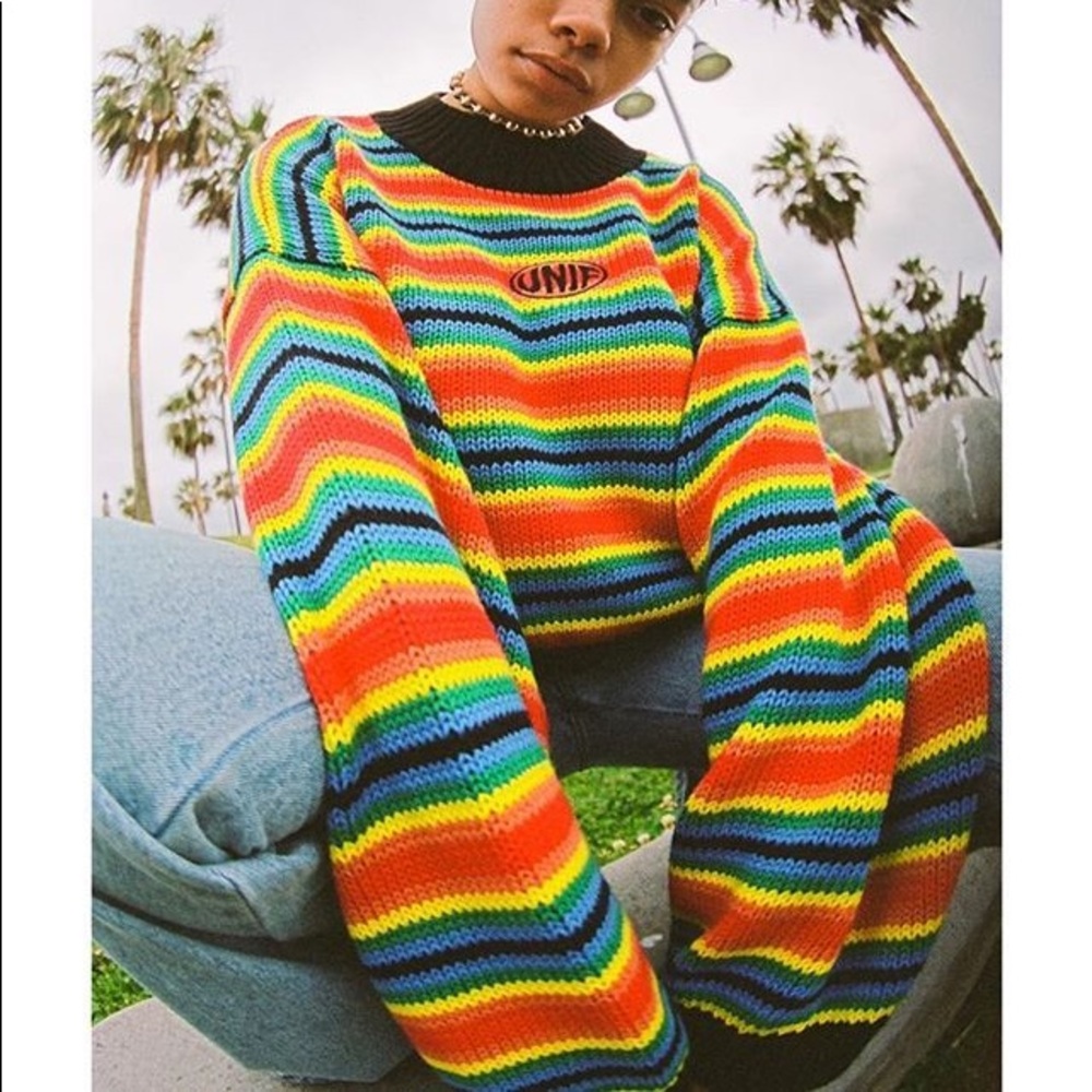 UNIF Rainbow Clarissa Sweater